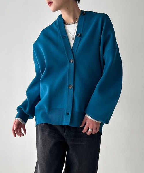 PAGEBOY（ページボーイ）の「＜WEB限定アイテム＞クルーネックボリュームカーディガン（カーディガン/ボレロ・レディース・マスタード/ホワイト系その他/グリーン/ブラック/ターコイズブルー・FREE）」の19枚目の写真