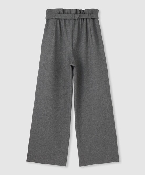 allureville(アルアバイル)の「ウールライクフランネルヨークレスパンツ(その他パンツ・レディース・グレー系その他/ブラック/オフホワイト・2/1)」の15枚目の写真