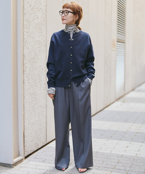 Spick & Span（スピックアンドスパン）の「《WEB限定カラー有り / 追加2》ハイネックプルオーバー（Tシャツ/カットソー・レディース・レッド/ホワイト/スミクロ・FREE）」の7枚目の写真