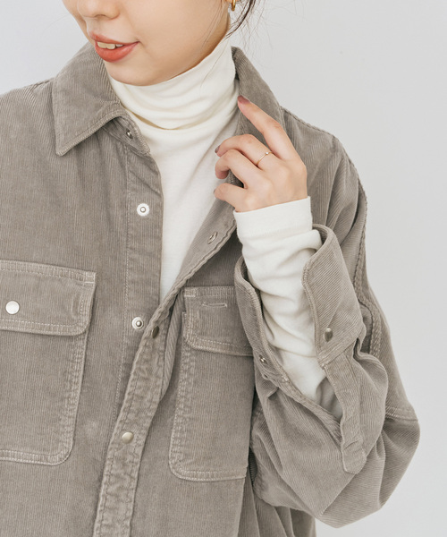 Spick & Span（スピックアンドスパン）の「《WEB限定カラー有り / 追加2》ハイネックプルオーバー（Tシャツ/カットソー・レディース・レッド/ホワイト/スミクロ・FREE）」の13枚目の写真