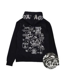 AOX（エーオーエックス）の「Aox alien hoodie zip-up(Black)（パーカー）」
