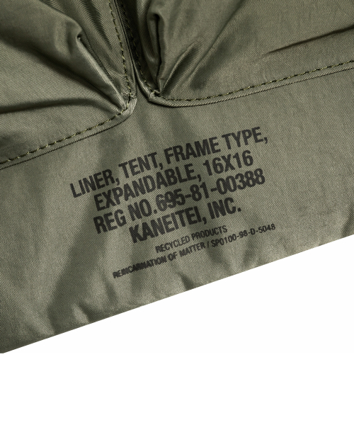 KANEITEI(カネイテイ)の「ROME HELMET BAG L (OLIVE DRAB) / RECYCLED(メッセンジャーバッグ・レディース・カーキオリーブ・FREE)」の3枚目の写真