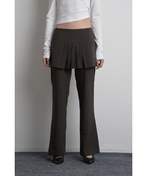 SYNERJYN(シナジン)の「UNBALANCED SKIRT PANTS LIGHT CHARCOAL(その他パンツ・レディース・その他・MEDIUM/SMALL)」の1枚目の写真