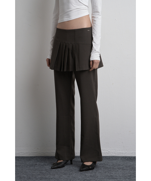 SYNERJYN(シナジン)の「UNBALANCED SKIRT PANTS LIGHT CHARCOAL(その他パンツ・レディース・その他・MEDIUM/SMALL)」の2枚目の写真