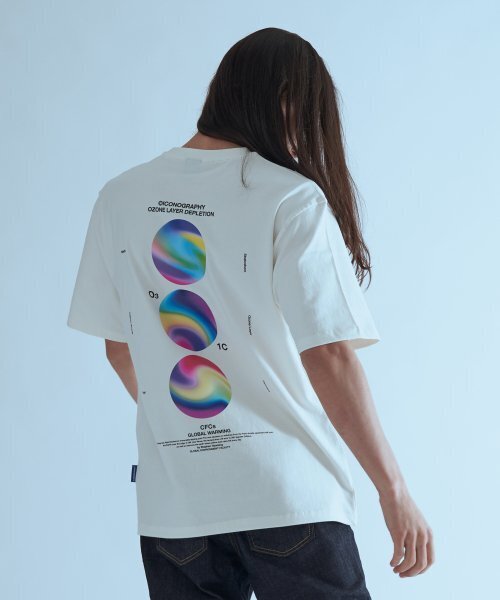 ICONOGRAPHY(アイコノグラフィー)の「地球の日 Part 1. オゾン層破壊 IVY(Tシャツ/カットソー・レディース・アイボリー・SMALL/MEDIUM/LARGE/X-LARGE)」の1枚目の写真