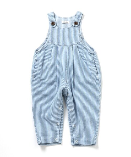 Boribon(ボリボン)の「ココデニムサロペット(サロペット/オーバーオール・キッズ・ストライプ/ネイビー・120/110/100/90/80/70)」の10枚目の写真