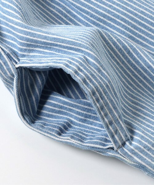 Boribon(ボリボン)の「ココデニムサロペット(サロペット/オーバーオール・キッズ・ストライプ/ネイビー・120/110/100/90/80/70)」の15枚目の写真