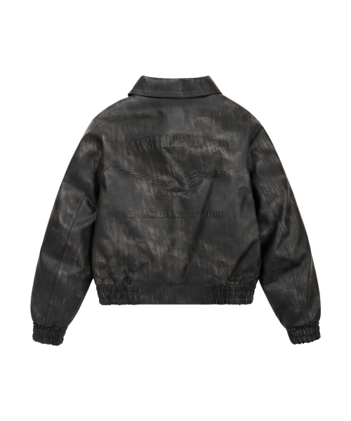 AAKAM（アーカム）の「Embossing Leather Jacket (Black)（ライダースジャケット・レディース・その他・1/2）」の12枚目の写真