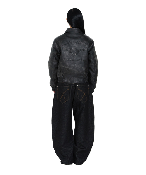 AAKAM（アーカム）の「Embossing Leather Jacket (Black)（ライダースジャケット・レディース・その他・1/2）」の8枚目の写真