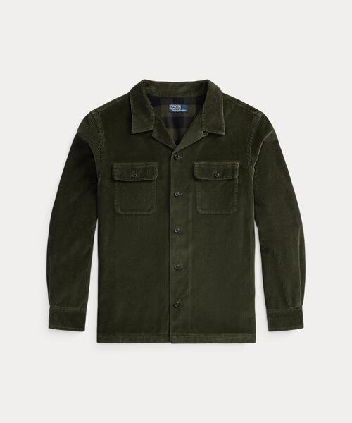 POLO RALPH LAUREN(ポロ ラルフ ローレン)の「コーデュロイ キャンプ オーバーシャツ(カバーオール・メンズ・グリーン・S/M/XS)」の2枚目の写真