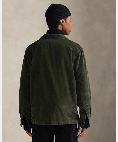 POLO RALPH LAUREN(ポロ ラルフ ローレン)の「コーデュロイ キャンプ オーバーシャツ(カバーオール・メンズ・グリーン・S/M/XS)」の4枚目の写真