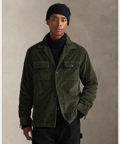 POLO RALPH LAUREN(ポロ ラルフ ローレン)の「コーデュロイ キャンプ オーバーシャツ(カバーオール・メンズ・グリーン・S/M/XS)」の6枚目の写真