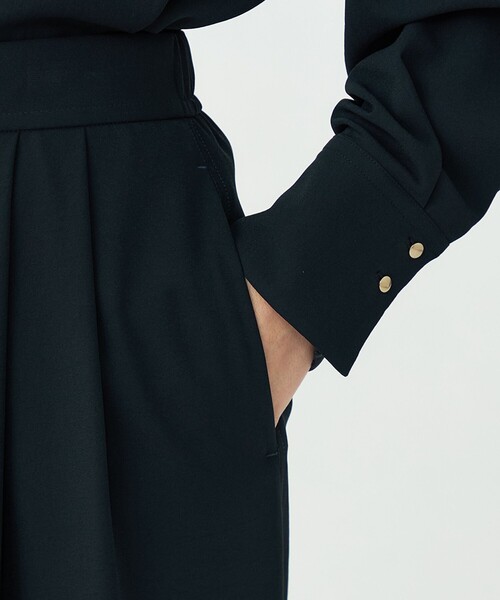 BALLSEY（ボールジィ）の「サンディジョーゼット タックワイドパンツ（その他パンツ・レディース・ネイビー/グリーン/ライトベージュ・36/34/32）」の10枚目の写真