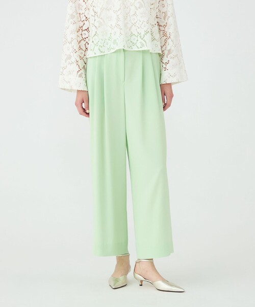 BALLSEY（ボールジィ）の「サンディジョーゼット タックワイドパンツ（その他パンツ・レディース・ネイビー/グリーン/ライトベージュ・36/34/32）」の14枚目の写真