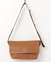 BICASH プレーンレザーショルダーバッグ(B827)