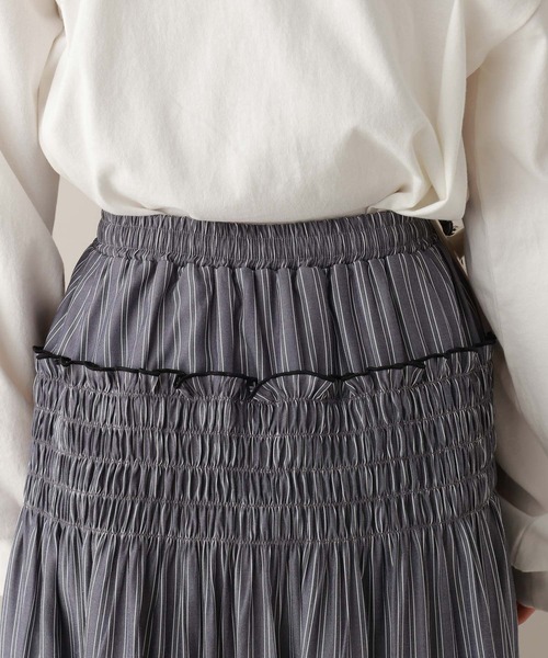 RAGEBLUE(レイジブルー)の「ストライプシャーリングスカート(スカート・レディース・グレー/ブルー・FREE)」の13枚目の写真