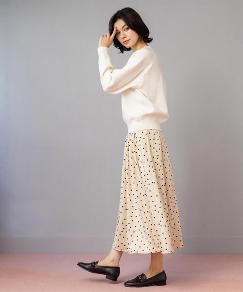 OPAQUE.CLIP（オペークドットクリップ）の「カラードットフレアスカート【洗濯機OK】（スカート・レディース・ネイビー系/ベージュ系その他3・42/38/40）」の11枚目の写真