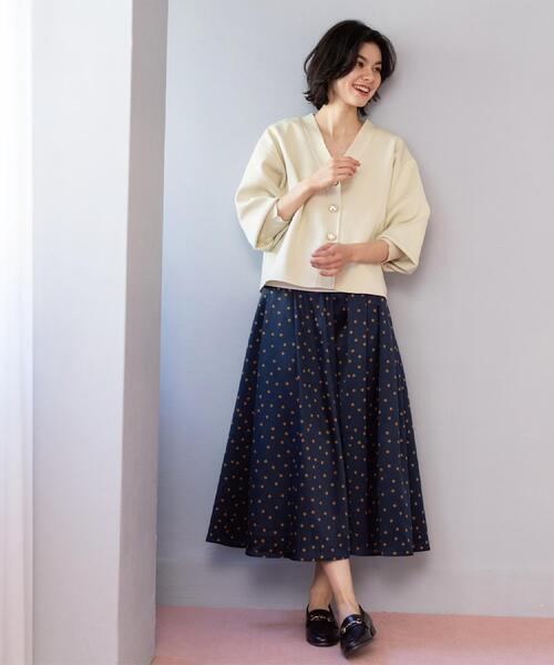 OPAQUE.CLIP（オペークドットクリップ）の「カラードットフレアスカート【洗濯機OK】（スカート・レディース・ネイビー系/ベージュ系その他3・42/38/40）」の13枚目の写真