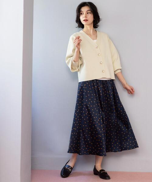 OPAQUE.CLIP（オペークドットクリップ）の「カラードットフレアスカート【洗濯機OK】（スカート・レディース・ネイビー系/ベージュ系その他3・42/38/40）」の15枚目の写真