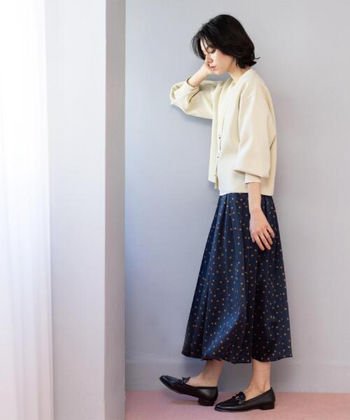 OPAQUE.CLIP（オペークドットクリップ）の「カラードットフレアスカート【洗濯機OK】（スカート・レディース・ネイビー系/ベージュ系その他3・42/38/40）」の16枚目の写真