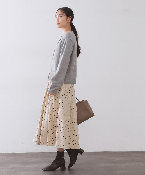 OPAQUE.CLIP（オペークドットクリップ）の「カラードットフレアスカート【洗濯機OK】（スカート・レディース・ネイビー系/ベージュ系その他3・42/38/40）」の20枚目の写真