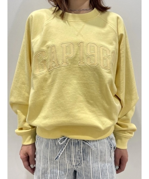 GAP(ギャップ)の「フレンチテリー ラグラン GAPロゴスウェットシャツ(スウェット・レディース・ブルー/グリーン/イエロー/ピンク・L/XS/S/M/XL/XXS)」の6枚目の写真