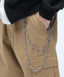 SAKAZEN（サカゼン）の「WOODEN DOLL (ウッディンドール) 2連MIX ウォレットチェーン（ウォレットチェーン）」