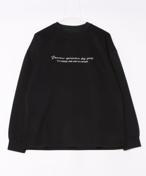8(eight)(エイト)の「ワイドシルエットメッセージロゴクルー(スウェット・メンズ・ブラック/ホワイト・LARGE/MEDIUM)」の2枚目の写真