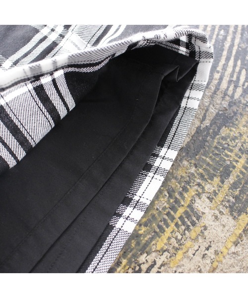 maarook(マルーク)の「モノトーンタータンチェックラップキュロット(その他パンツ・キッズ・ブラック・160cm/150cm/140cm)」の3枚目の写真