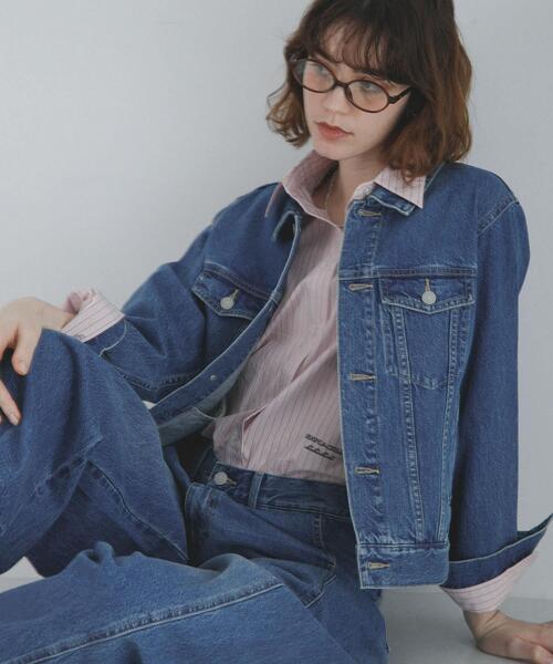 URBAN RESEARCH Sonny Label（アーバンリサーチサニーレーベル）の「オーセンティックデニムショートジャケット（デニムジャケット・レディース・ライトインディゴブルー/インディゴブルー・FREE）」の3枚目の写真