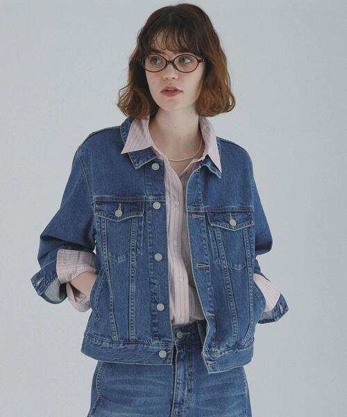 URBAN RESEARCH Sonny Label（アーバンリサーチサニーレーベル）の「オーセンティックデニムショートジャケット（デニムジャケット・レディース・ライトインディゴブルー/インディゴブルー・FREE）」の5枚目の写真