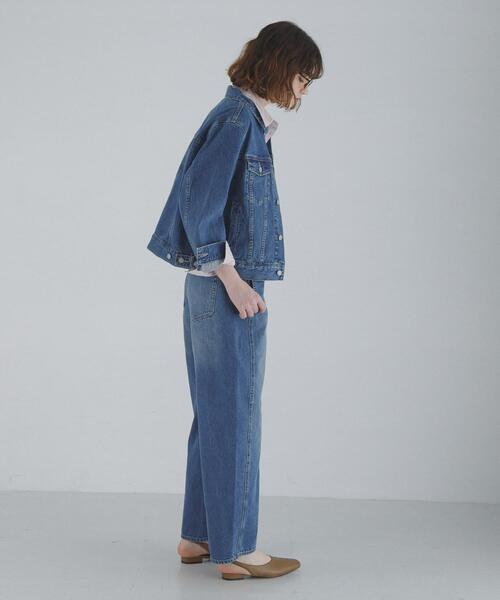 URBAN RESEARCH Sonny Label（アーバンリサーチサニーレーベル）の「オーセンティックデニムショートジャケット（デニムジャケット・レディース・ライトインディゴブルー/インディゴブルー・FREE）」の9枚目の写真