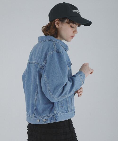 URBAN RESEARCH Sonny Label（アーバンリサーチサニーレーベル）の「オーセンティックデニムショートジャケット（デニムジャケット・レディース・ライトインディゴブルー/インディゴブルー・FREE）」の21枚目の写真