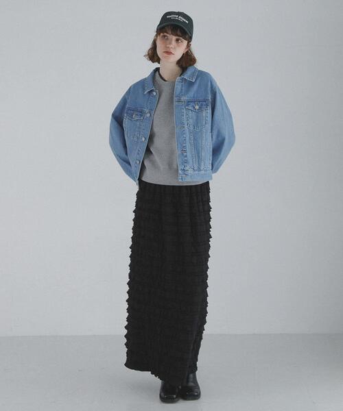 URBAN RESEARCH Sonny Label（アーバンリサーチサニーレーベル）の「オーセンティックデニムショートジャケット（デニムジャケット・レディース・ライトインディゴブルー/インディゴブルー・FREE）」の22枚目の写真