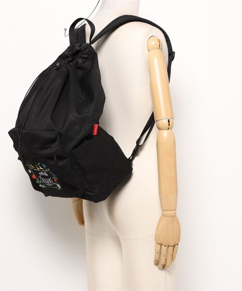 Manhattan Portage（マンハッタンポーテージ）の「CORLEARS HOOK BACKPACK COMBED COTTON GABARDINE DPL（バックパック/リュック・レディース・ブラック・MEDIUM）」の22枚目の写真