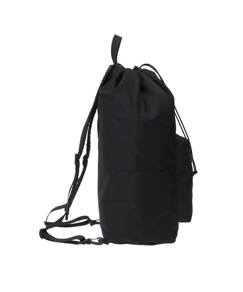 Manhattan Portage（マンハッタンポーテージ）の「CORLEARS HOOK BACKPACK COMBED COTTON GABARDINE DPL（バックパック/リュック・レディース・ブラック・MEDIUM）」の3枚目の写真