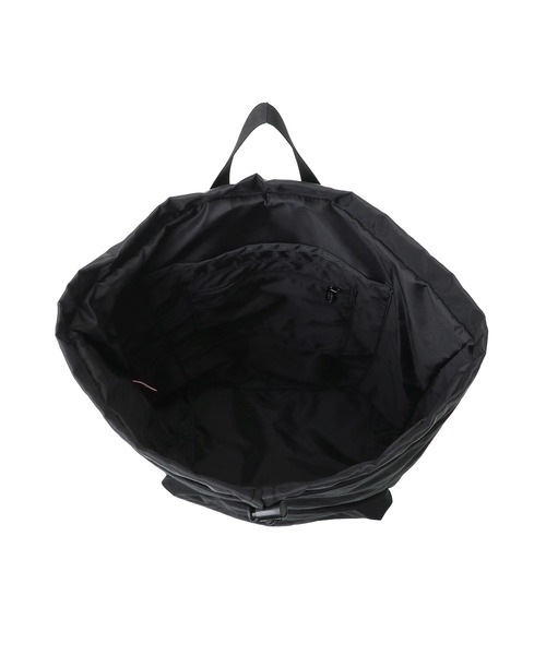 Manhattan Portage（マンハッタンポーテージ）の「CORLEARS HOOK BACKPACK COMBED COTTON GABARDINE DPL（バックパック/リュック・レディース・ブラック・MEDIUM）」の6枚目の写真