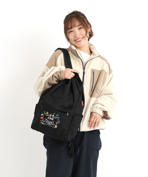 Manhattan Portage（マンハッタンポーテージ）の「CORLEARS HOOK BACKPACK COMBED COTTON GABARDINE DPL（バックパック/リュック・レディース・ブラック・MEDIUM）」の14枚目の写真