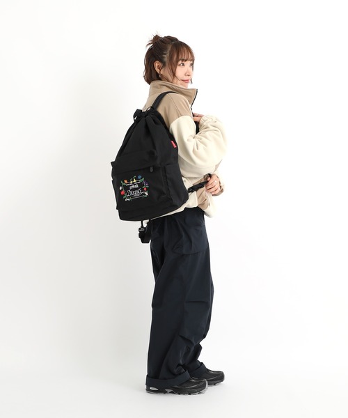Manhattan Portage（マンハッタンポーテージ）の「CORLEARS HOOK BACKPACK COMBED COTTON GABARDINE DPL（バックパック/リュック・レディース・ブラック・MEDIUM）」の15枚目の写真