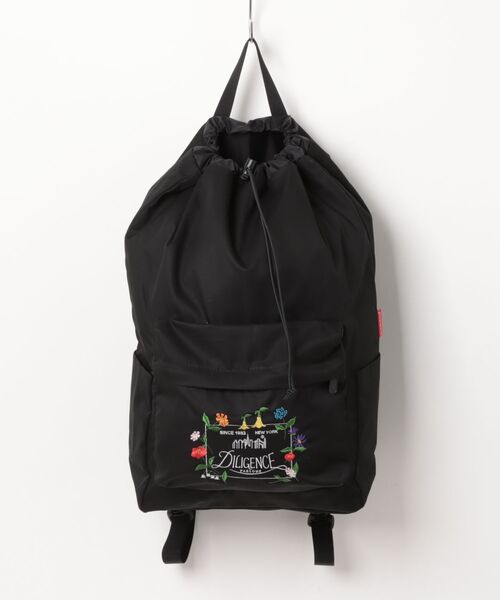 Manhattan Portage（マンハッタンポーテージ）の「CORLEARS HOOK BACKPACK COMBED COTTON GABARDINE DPL（バックパック/リュック・レディース・ブラック・MEDIUM）」の18枚目の写真
