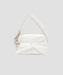 ROLAROLA（ロラロラ）の「RIBBON MINI BAG KEYRING WHITE（その他小物）」