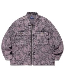 ISTKUNST | WASHING DENIM ZIP UP JACKET_PINK(IK2DFMD111A)(デニムジャケット)