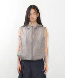 AMESWORLDWIDE（アメスワールドワイド）の「SHEER NYLON VEST JACKET GREY（ベスト）」