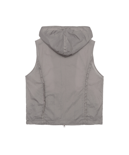 AMESWORLDWIDE(アメスワールドワイド)の「SHEER NYLON VEST JACKET GREY(ベスト・レディース・その他・FREE)」の5枚目の写真