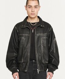 DOFFJASON ラムレザーライダースジャケット DOFFJASON ラムレザーライダースジャケット ラムレザー ライダース