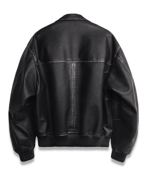 DOFFJASON(ドフジェーソン)の「ウォッシングレザーランバージャックハリントンボマー(ライダースジャケット・メンズ・その他・L/XL/M)」の4枚目の写真