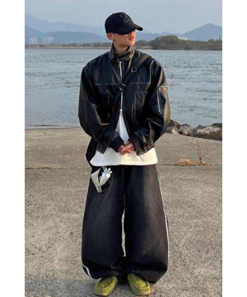 DOFFJASON(ドフジェーソン)の「ウォッシングレザーランバージャックハリントンボマー(ライダースジャケット・メンズ・その他・L/XL/M)」の13枚目の写真