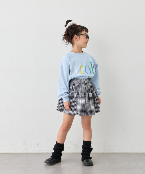 CIAOPANIC TYPY（チャオパニックティピー）の「【KIDS】《ジュニアサイズあり》ドット/ギンガムティアードバルーンミニスカート（スカート・キッズ・ブラック/ブラック系その他・SMALL/MEDIUM/LARGE/X-LARGE/XX-LARGE）」の21枚目の写真