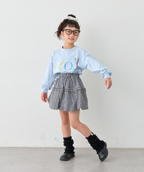 CIAOPANIC TYPY（チャオパニックティピー）の「【KIDS】《ジュニアサイズあり》ドット/ギンガムティアードバルーンミニスカート（スカート・キッズ・ブラック/ブラック系その他・SMALL/MEDIUM/LARGE/X-LARGE/XX-LARGE）」の22枚目の写真