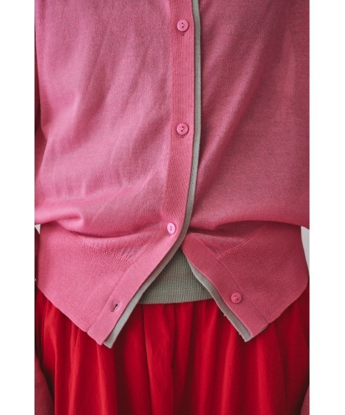 HeRIN.CYE(ヘリンドットサイ)の「Double end cardigan ダブルエンドカーディガン(カーディガン/ボレロ・レディース・ベージュ/ピンク/ネイビー・FREE)」の5枚目の写真